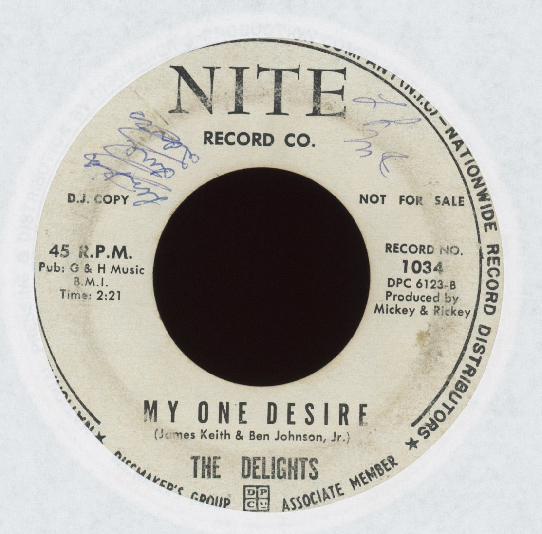 The Delights - Please Take My Love on Note Promo
