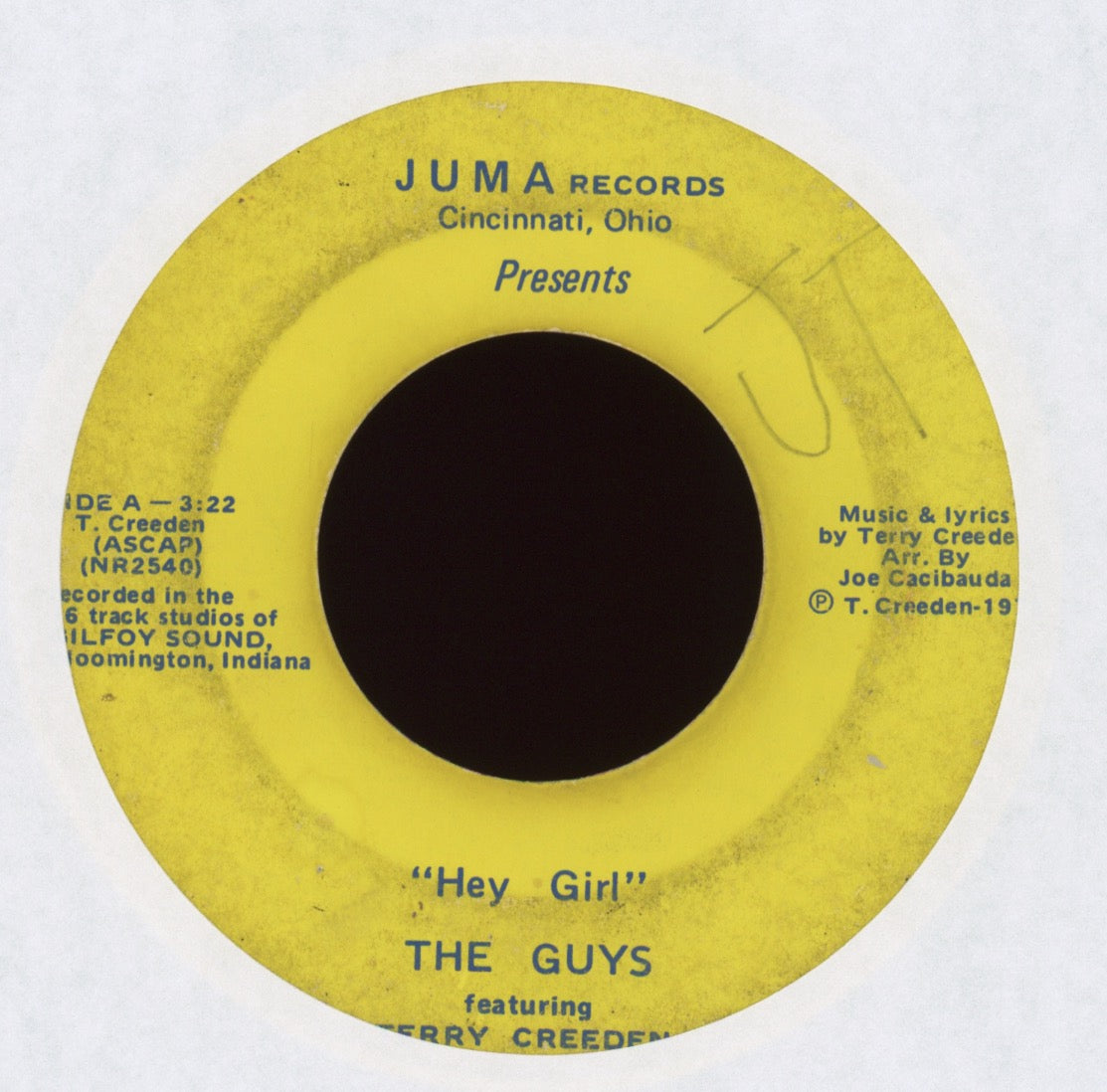 The Guys Featuring Terry Creeden - Hey Girl on Juma