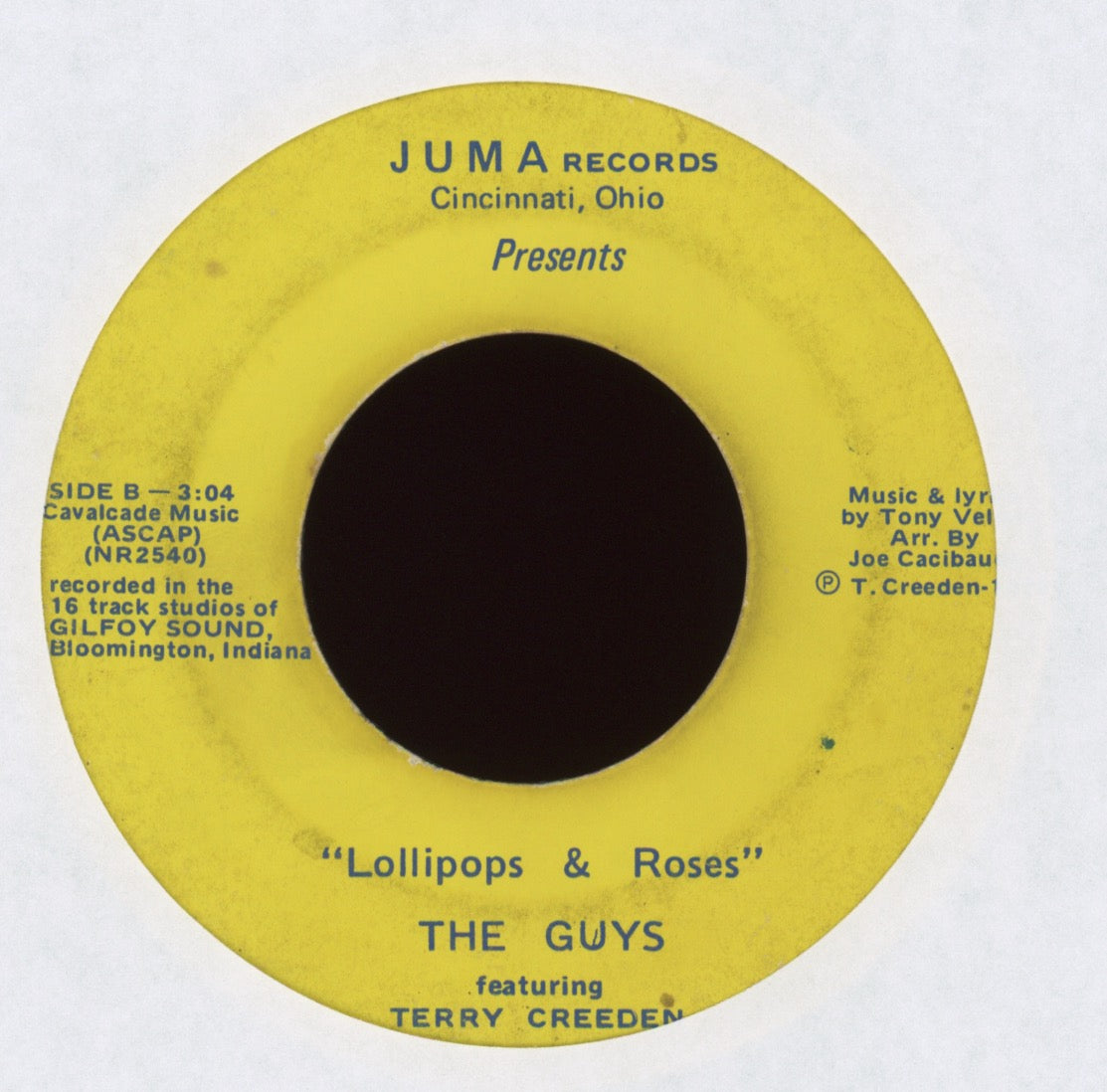The Guys Featuring Terry Creeden - Hey Girl on Juma