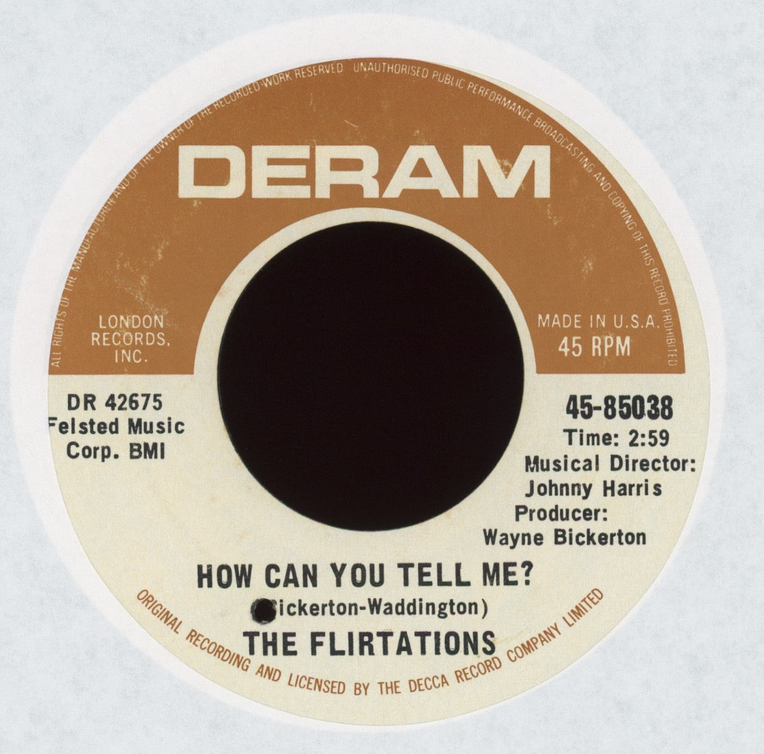 The Flirtations - Nothing But A Heartache on Deram