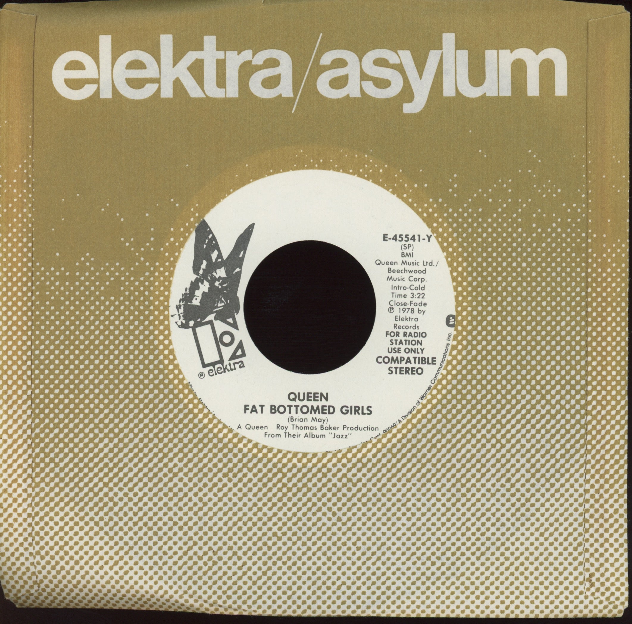 Queen - Bicycle Race / Fat Bottomed Girls on Elektra Promo