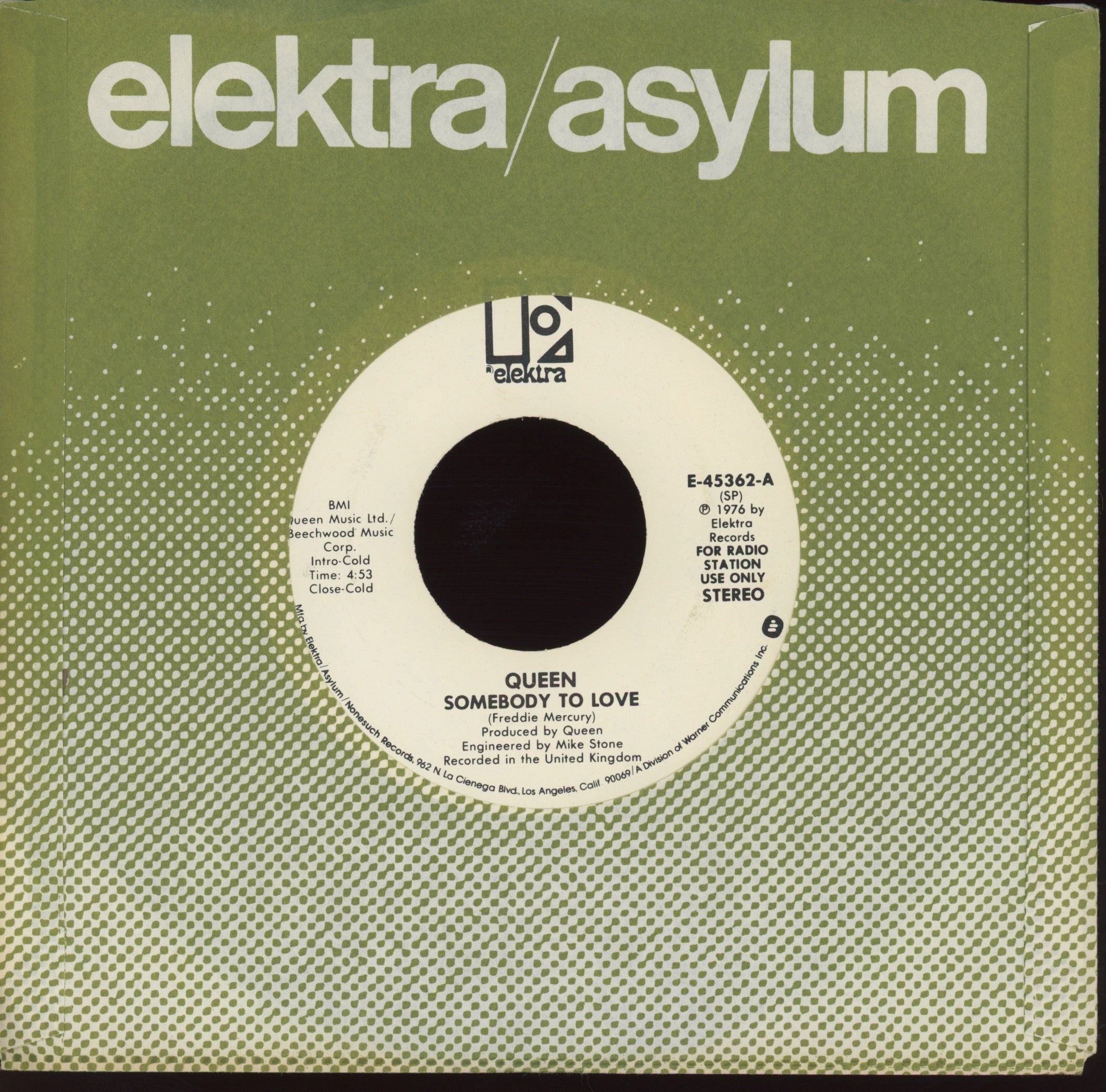 Queen - Somebody To Love on Elektra Promo
