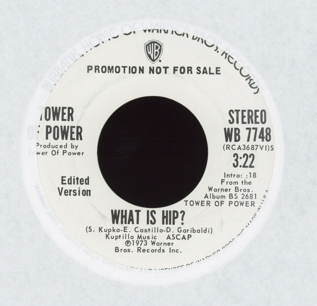 Tower Of Power - What Is Hip? on Warner Bros. Promo