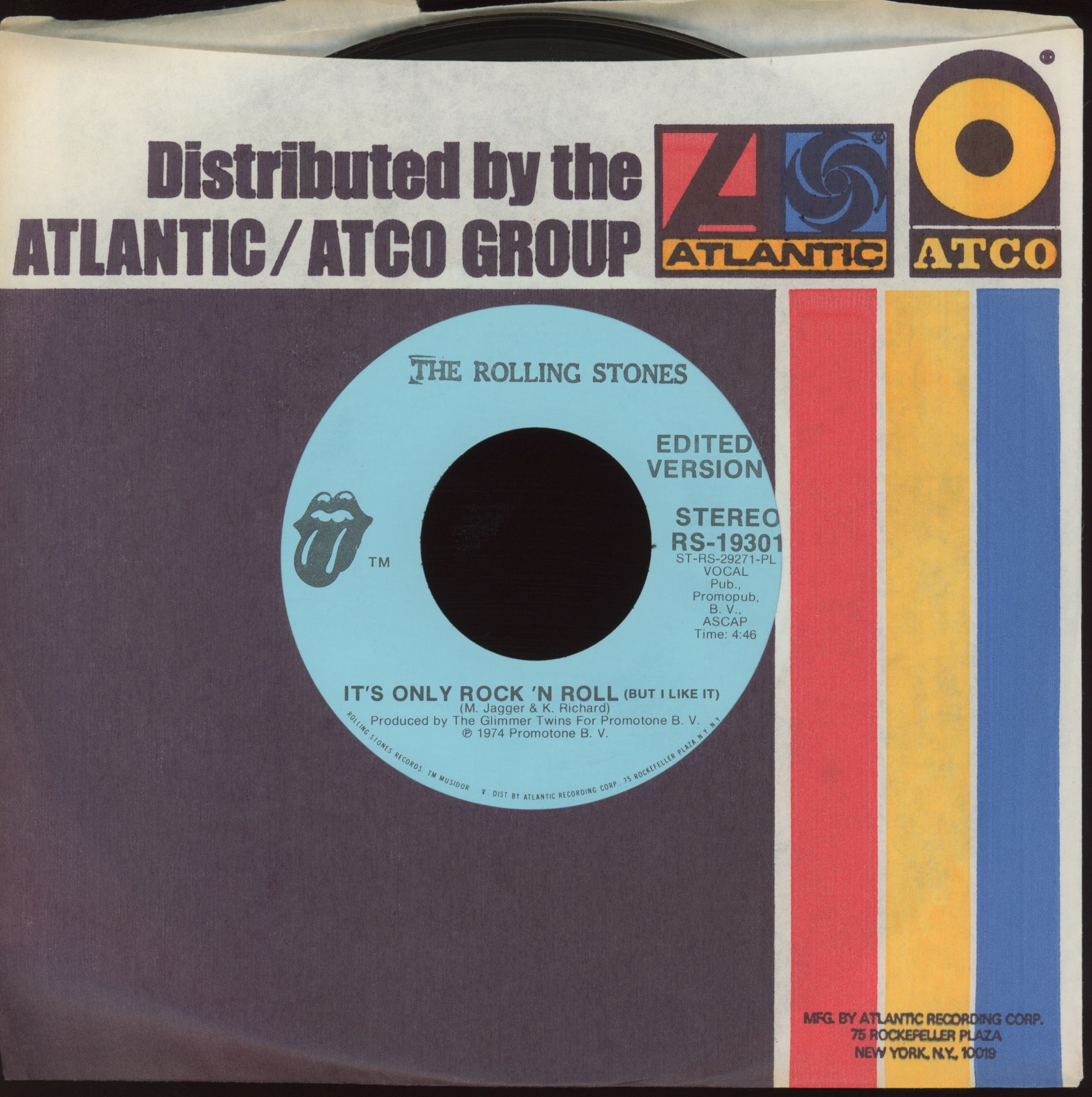 The Rolling Stones - It's Only Rock 'N Roll (But I Like It) on Rolling Stones Records Promo