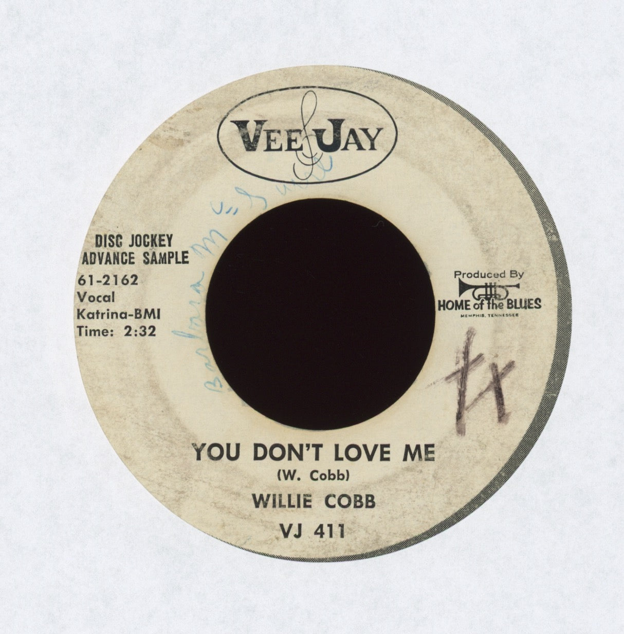 Willie Cobbs - You Don't Love Me on Vee Jay Promo