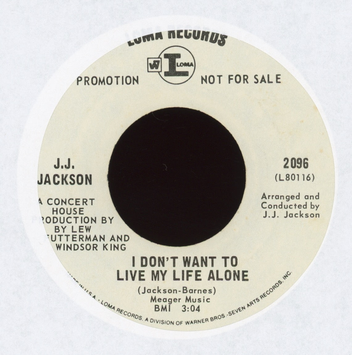 J.J. Jackson - Come See Me (I'm Your Man) on Loma Promo