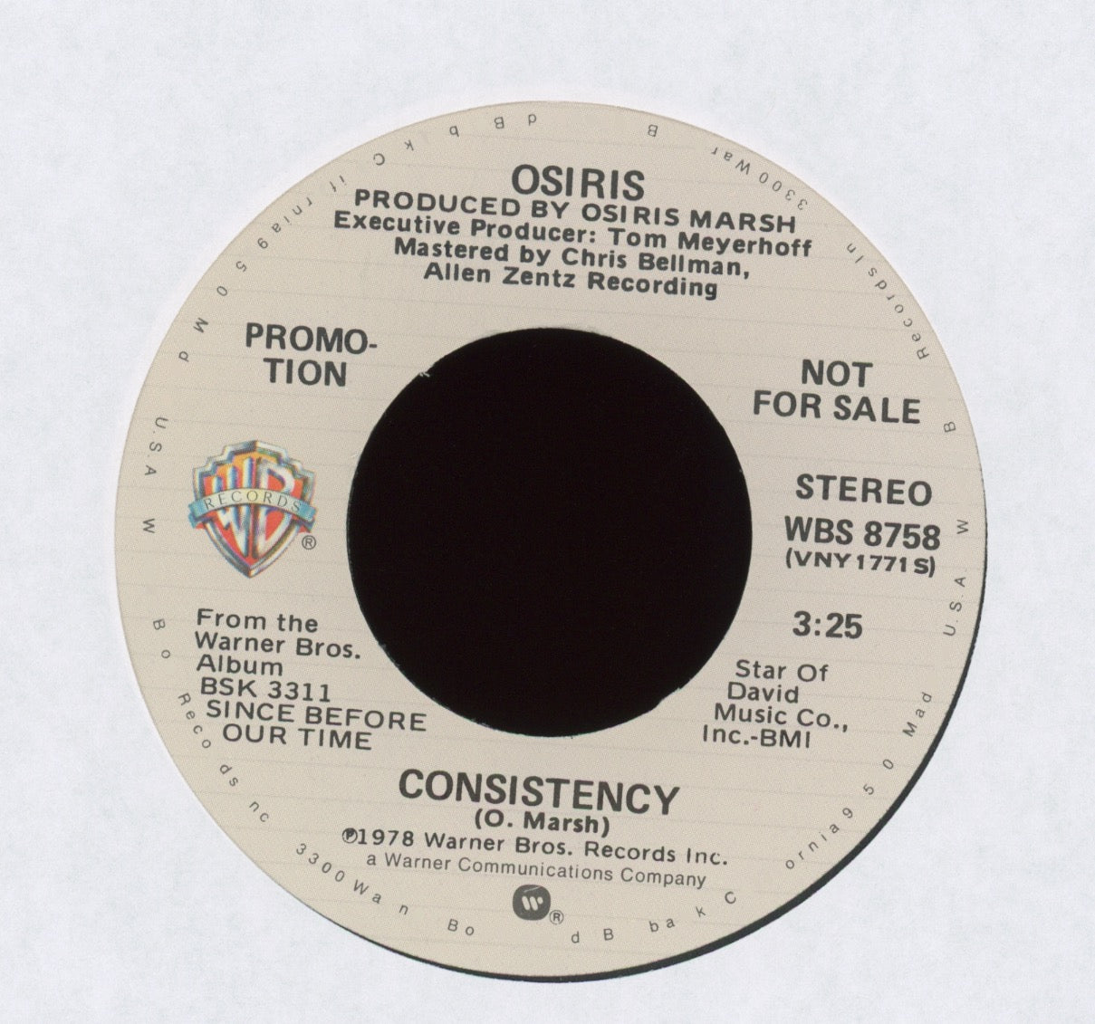 Osiris - Consistency on Warner Bros Promo