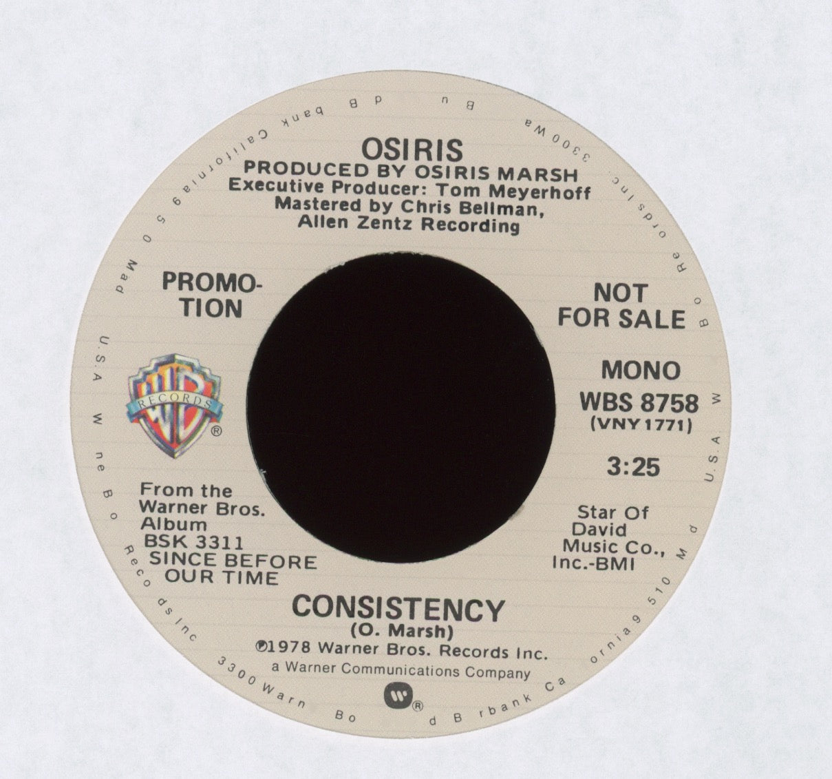 Osiris - Consistency on Warner Bros Promo