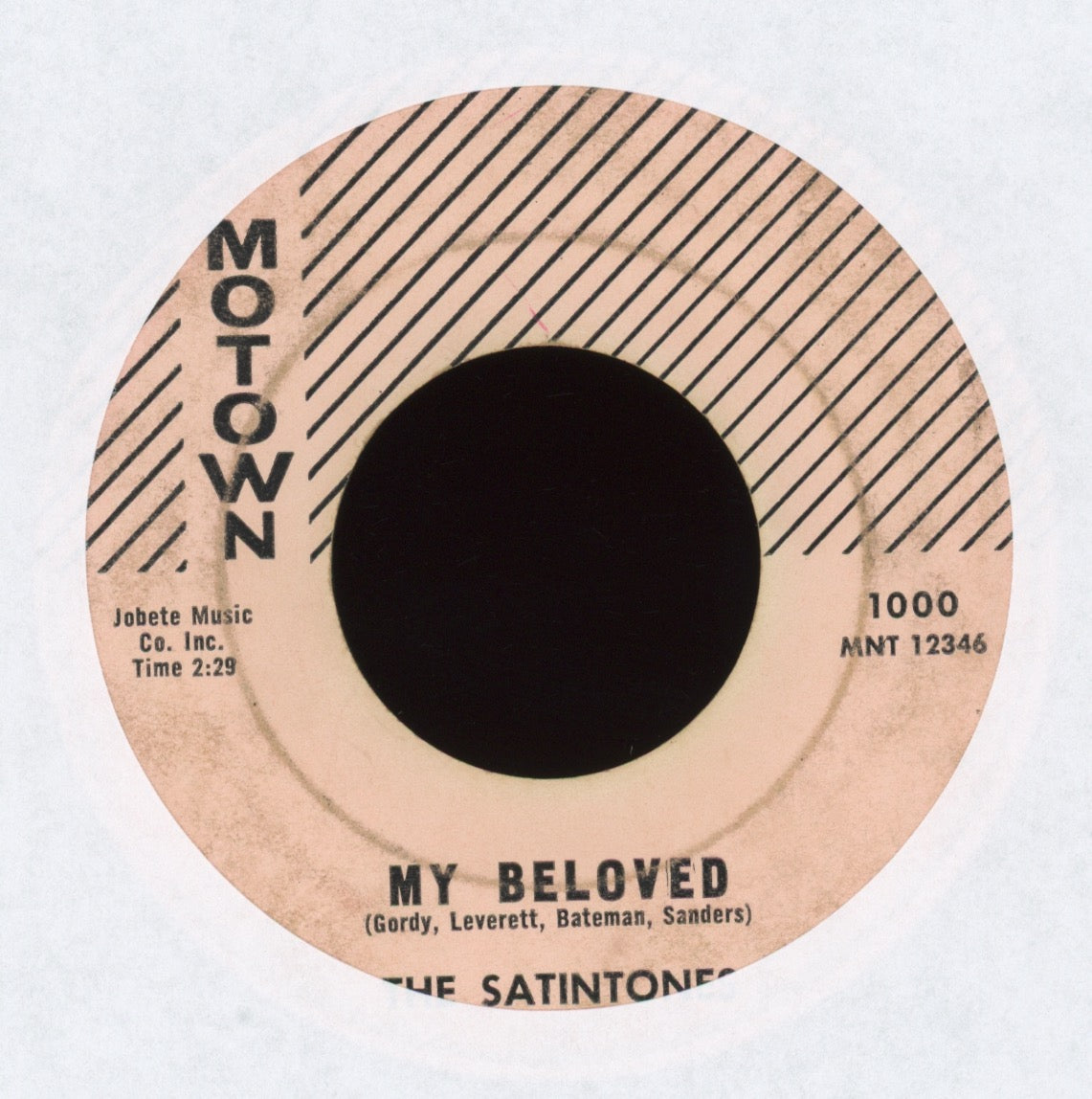 The Satintones - My Beloved on Motown No Strings Version