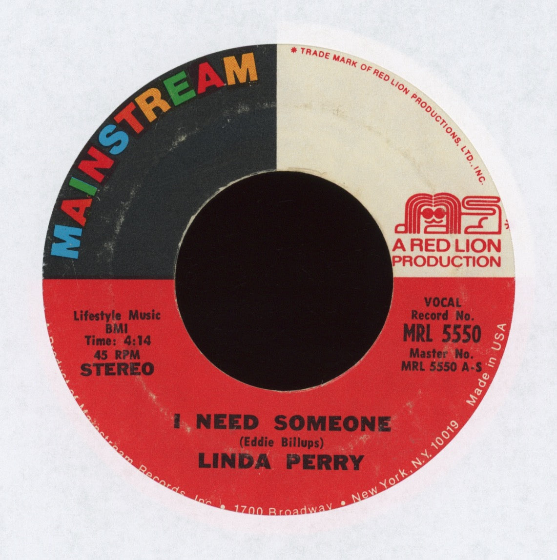 Linda Perry - I Need Someone on Mainstream