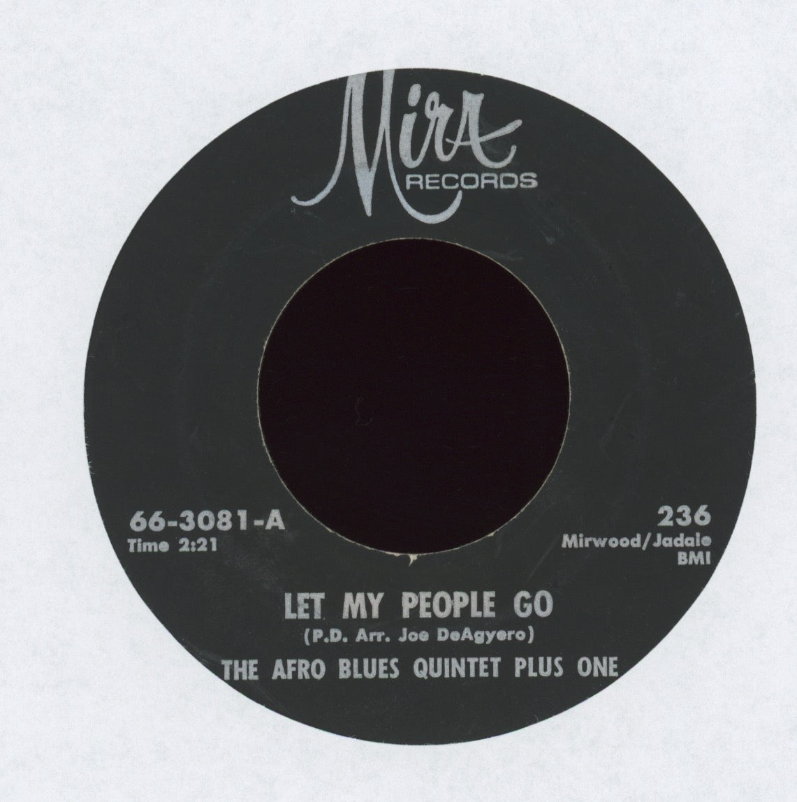 The Afro Blues Quintet Plus One - Afro-Rock on Mira