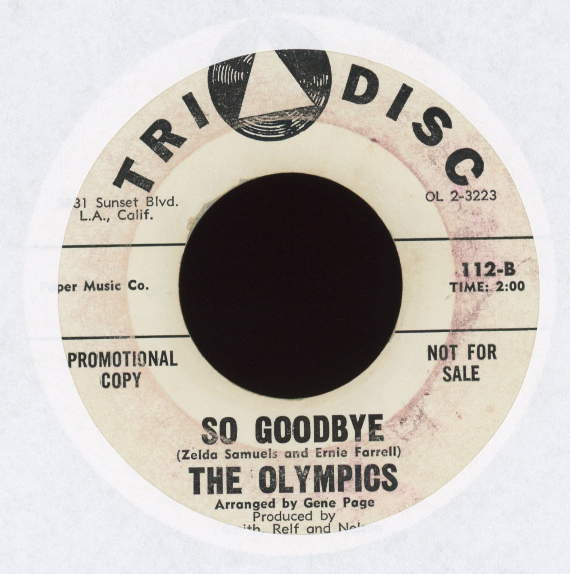 The Olympics - The Broken Hip on Tri Disc Promo