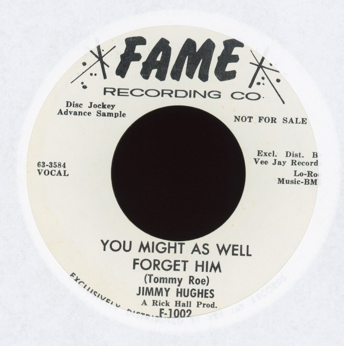 Jimmy Hughes - You Might As Well Forget Him on Fame Promo