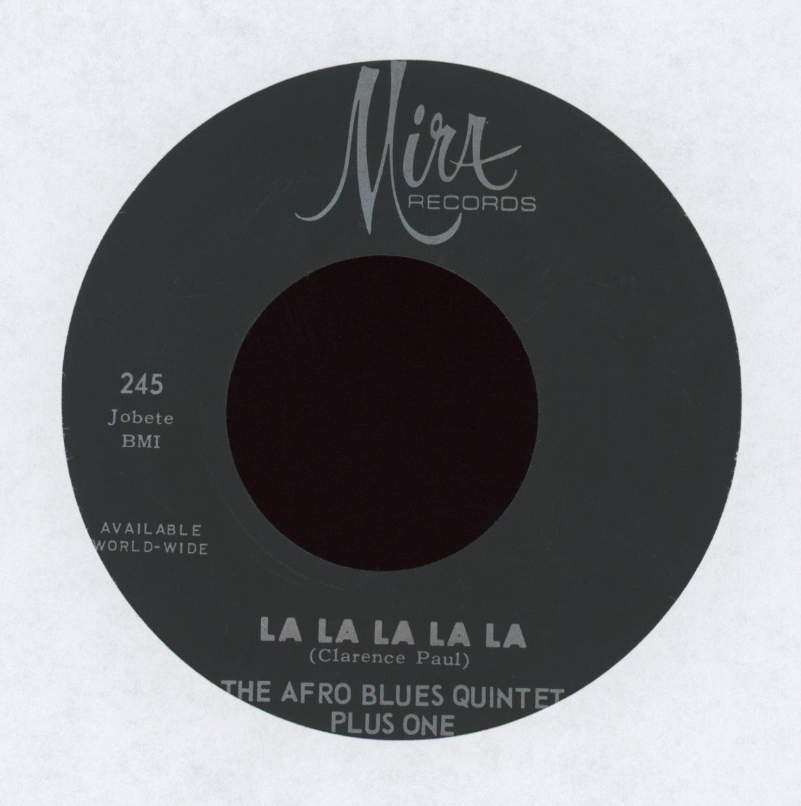 The Afro Blues Quintet Plus One - La La La La La on Mira