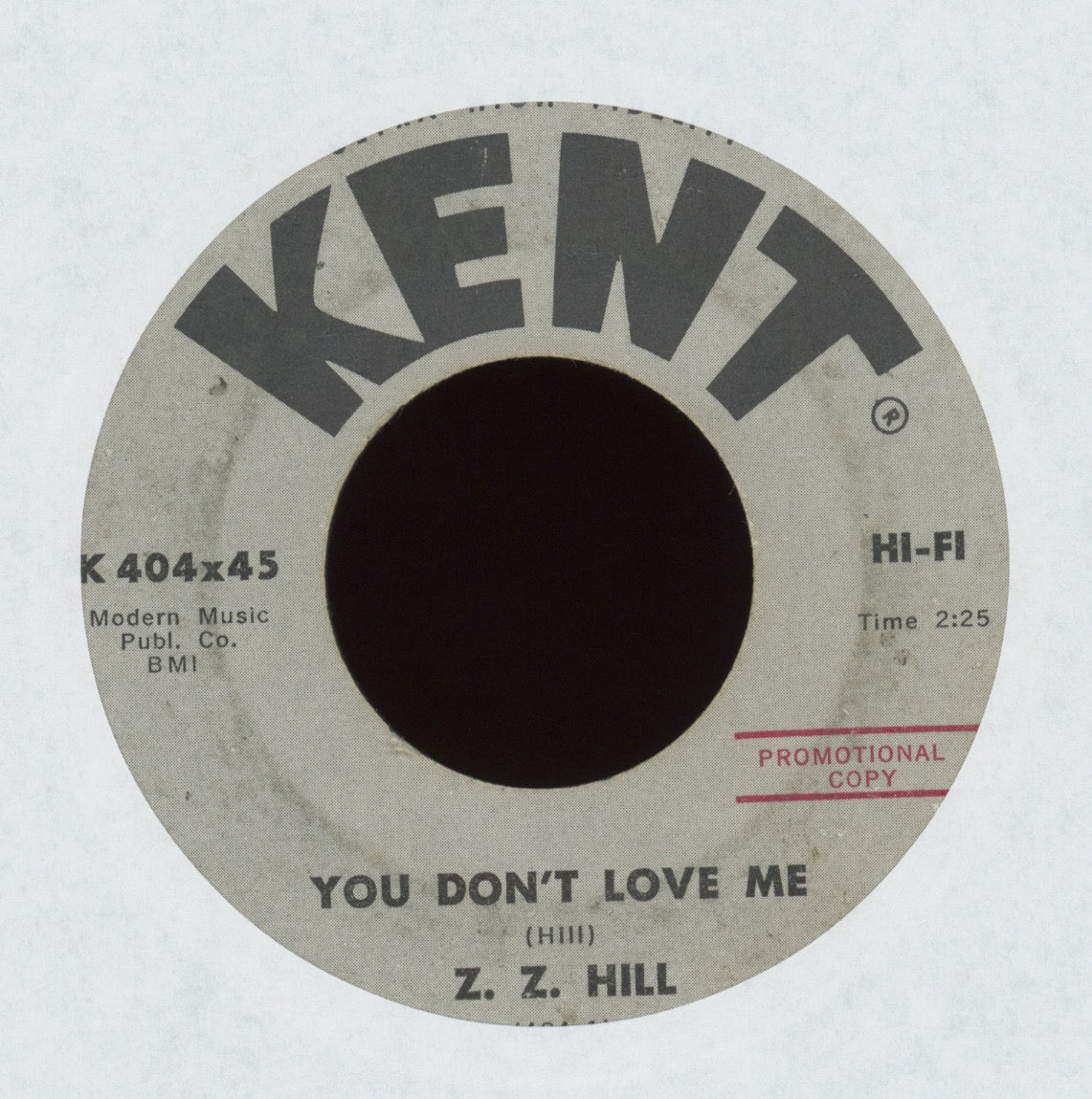 Z.Z. Hill - You Don't Love Me on Kent Promo