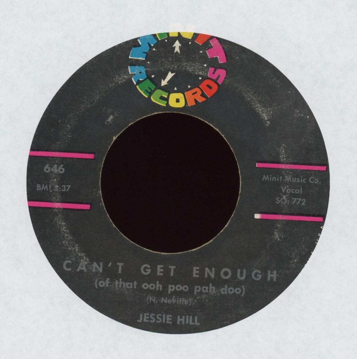 Jessie Hill - Can't Get Enough on Minit