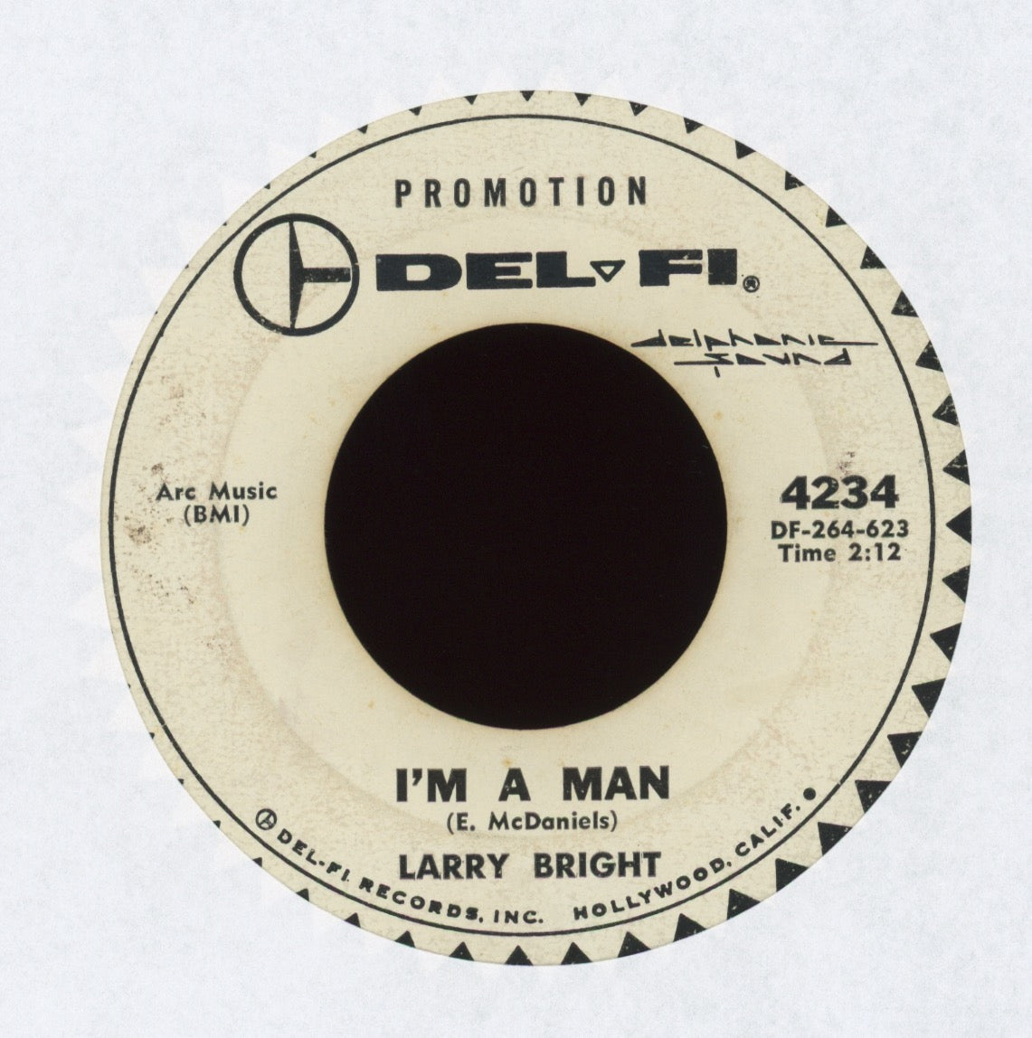Larry Bright - I'm A Man on Del Fi Promo
