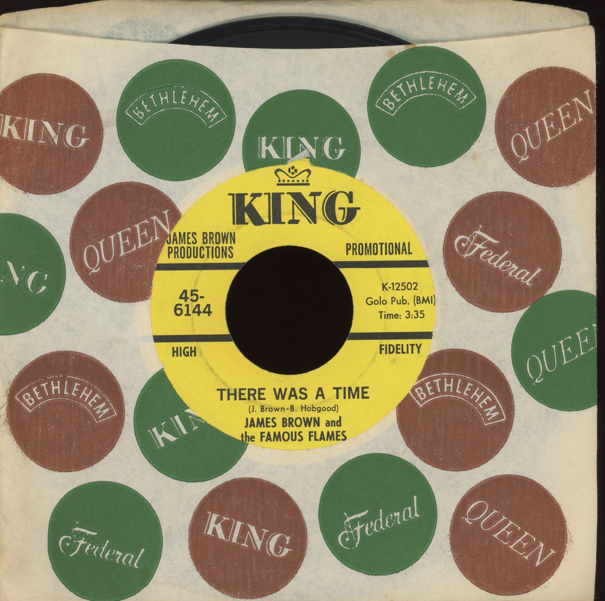 James Brown & The Famous Flames - There Was A Time on King Promo