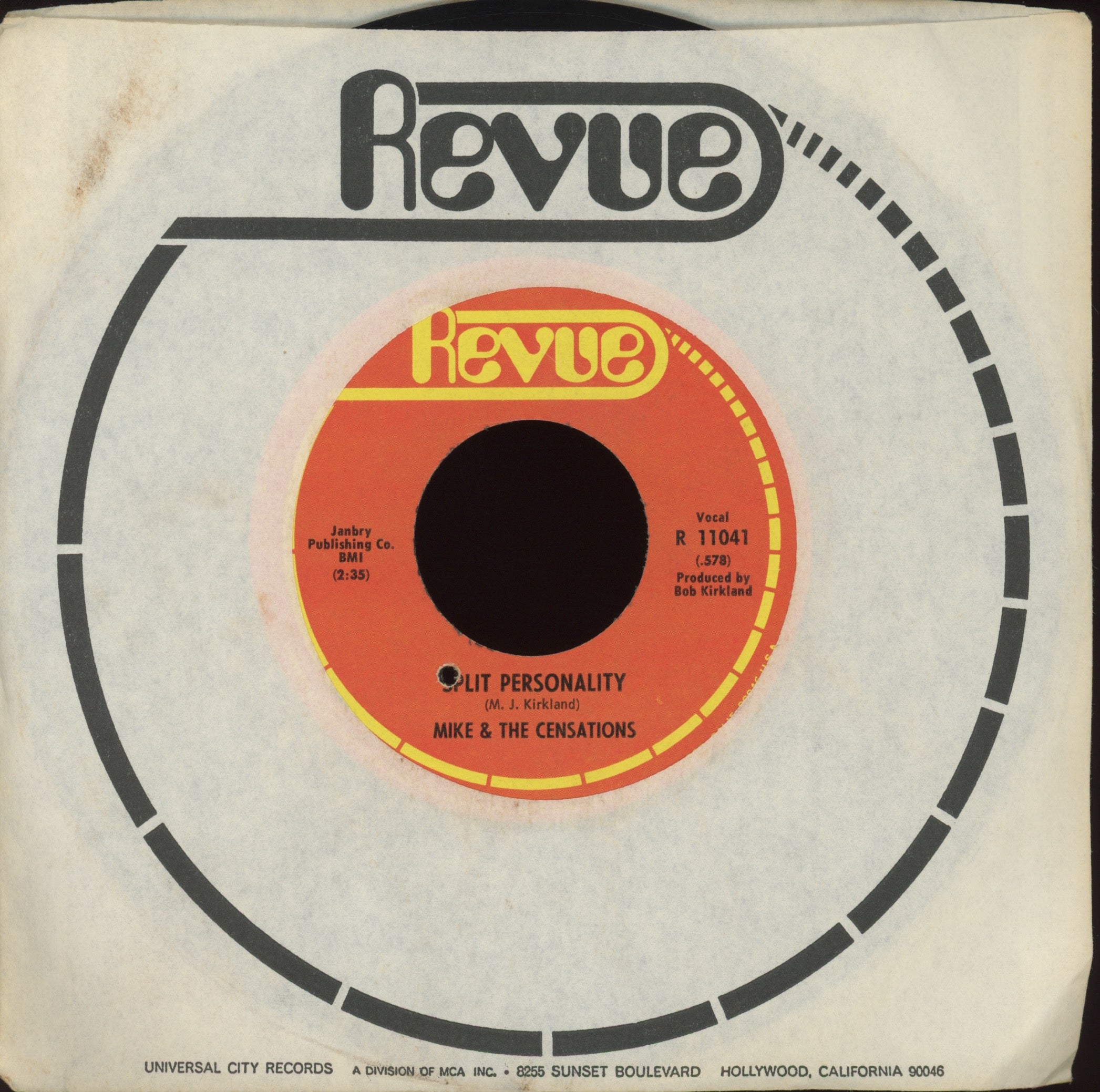 Mike & The Censations - Split Personality on Revue