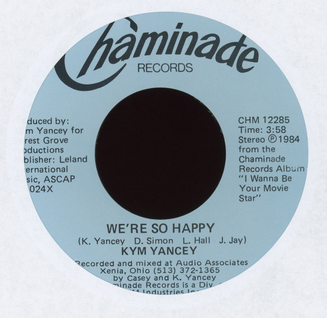 Kym Yancey - We're So Happy on Chaminade 45 With Picture Sleeve