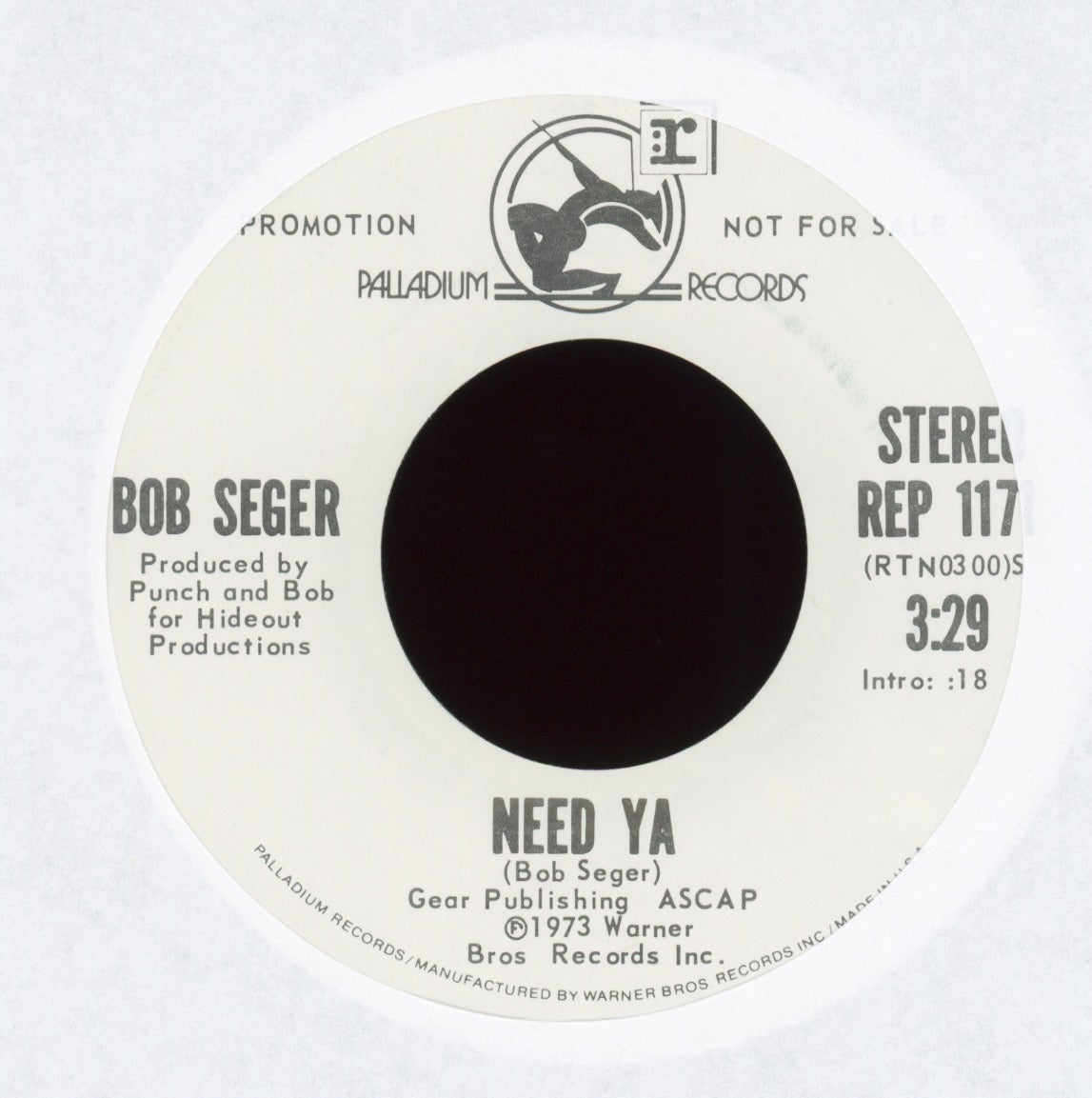 Bob Seger - Need Ya on Palladium Promo