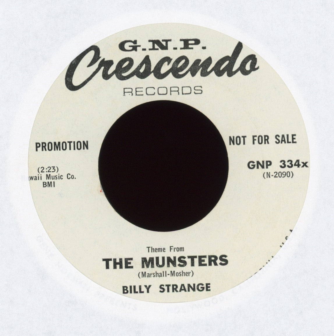 Billy Strange - The Munsters / Goldfinger on GNP Crescendo Promo