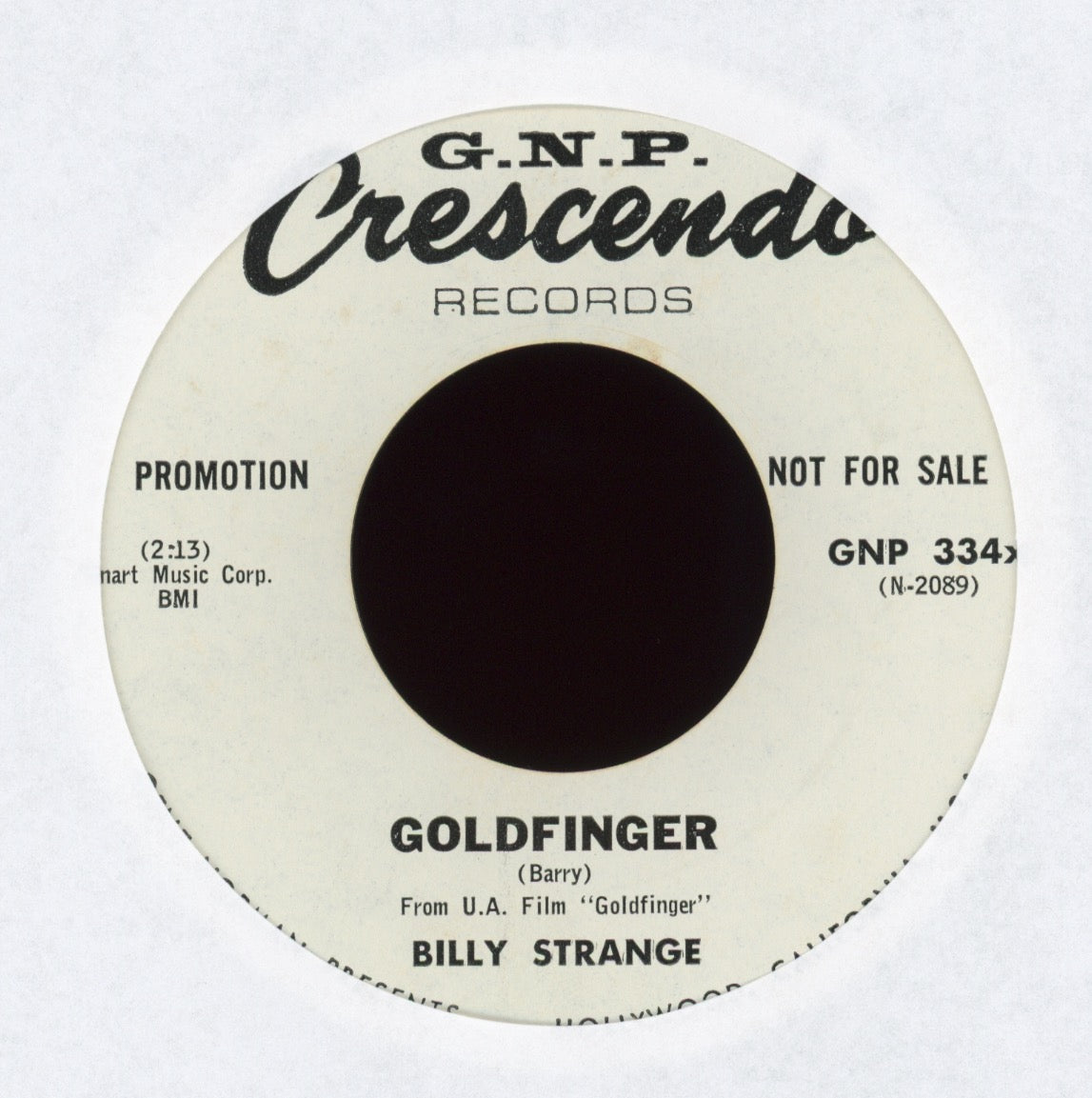 Billy Strange - The Munsters / Goldfinger on GNP Crescendo Promo
