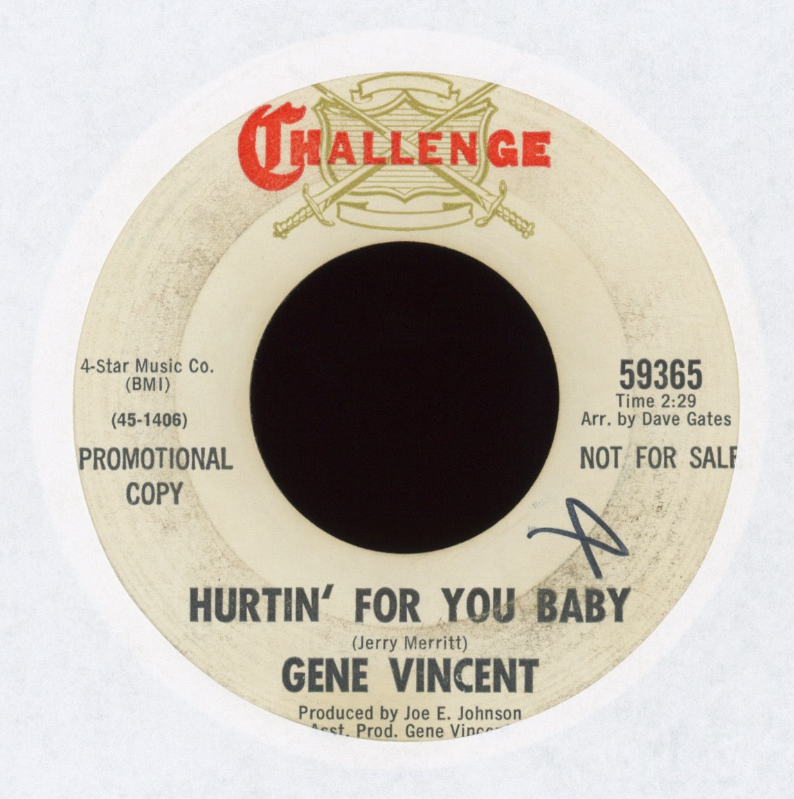 Gene Vincent - Born To Be A Rolling Stone on Challenge Promo