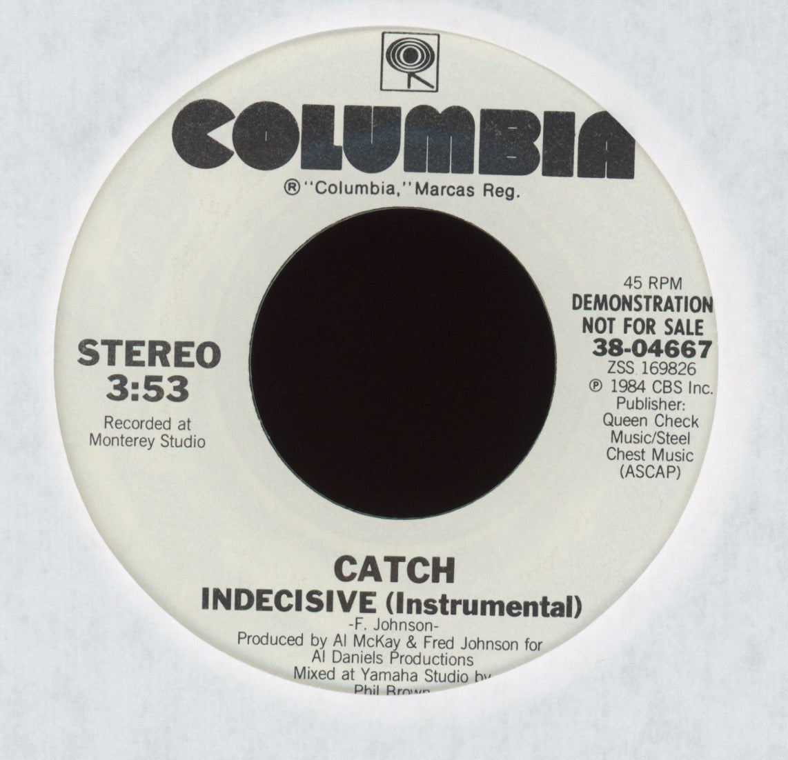 Catch - Indecisive on Columbia Promo