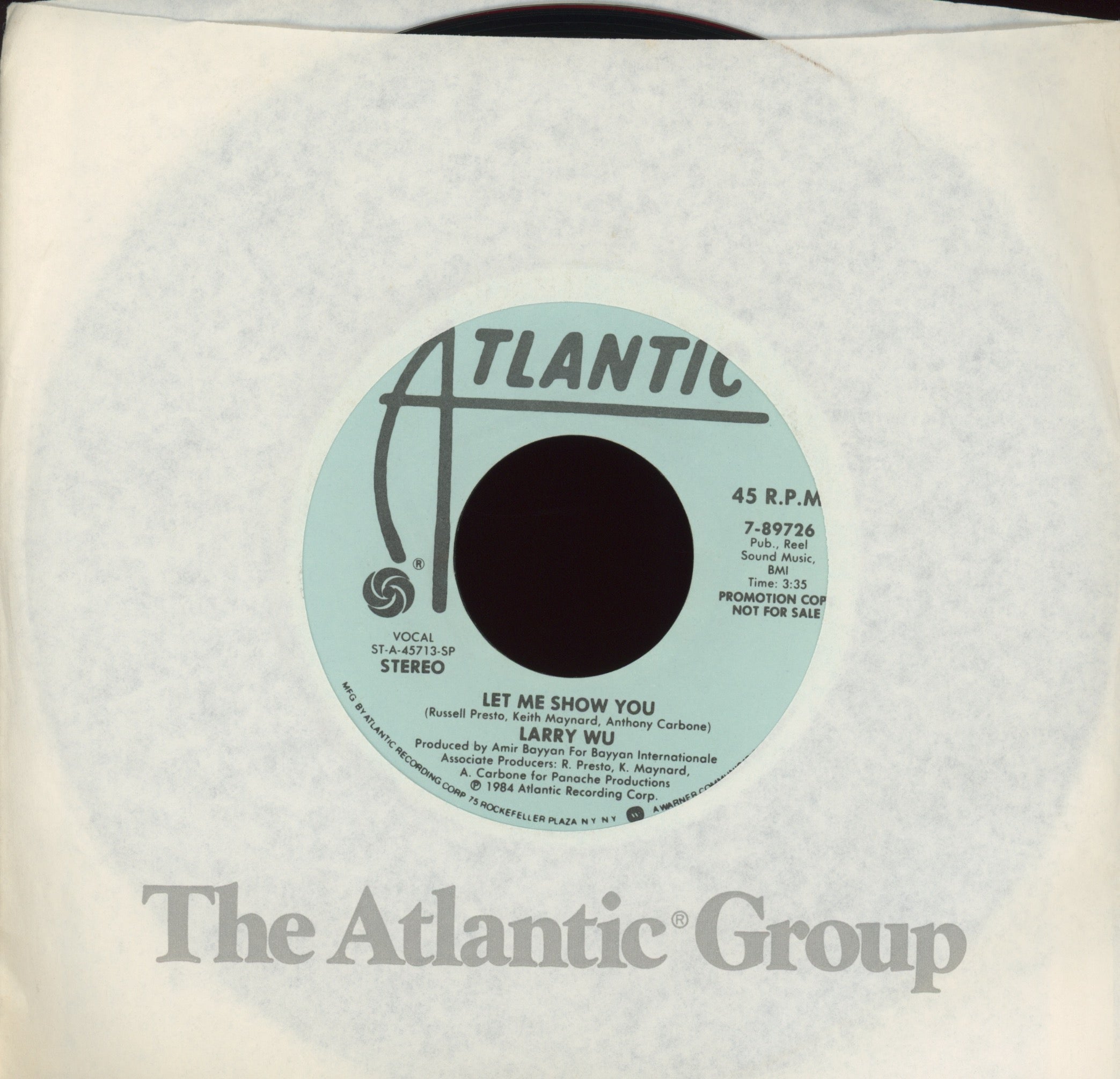 Larry Wu - Let Me Show You on Atlantic Promo