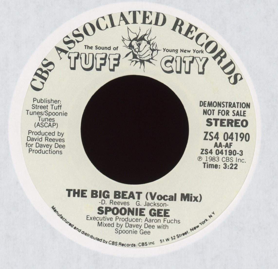 Spoonie Gee - The Big Beat on Tuff City Promo