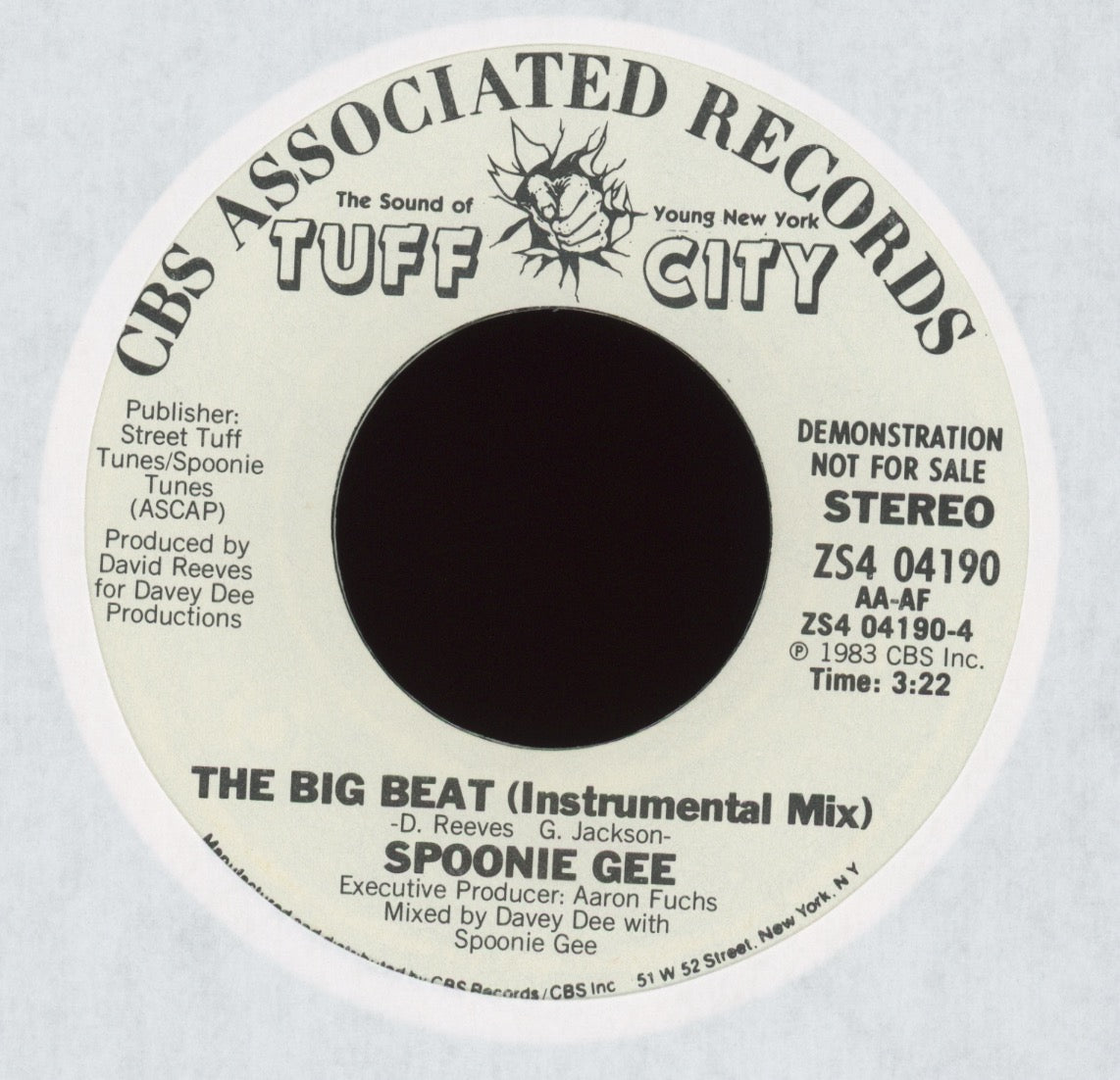 Spoonie Gee - The Big Beat on Tuff City Promo