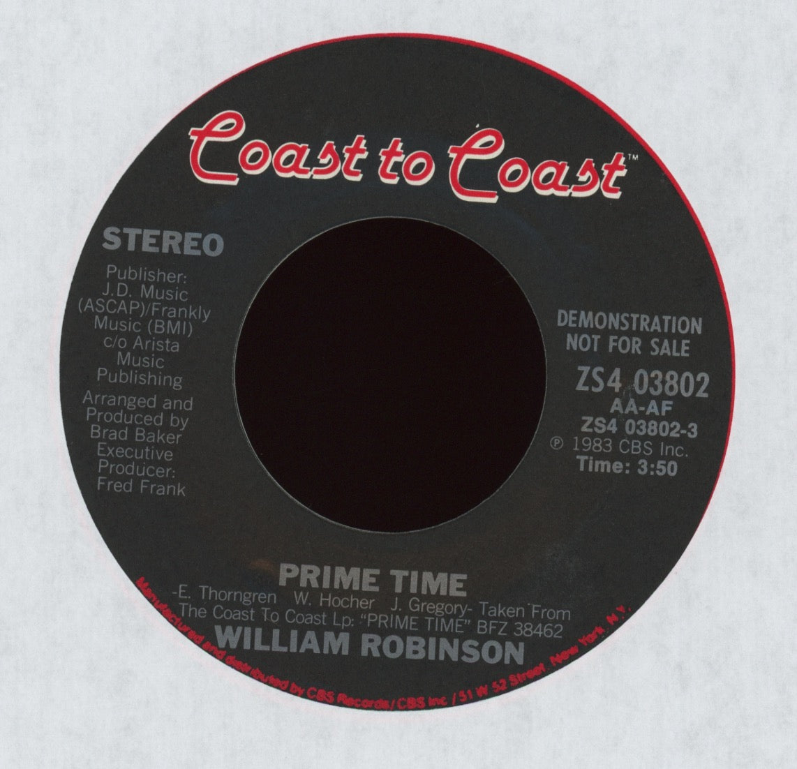 William Robinson - Prime Time on Coast to Coast Promo