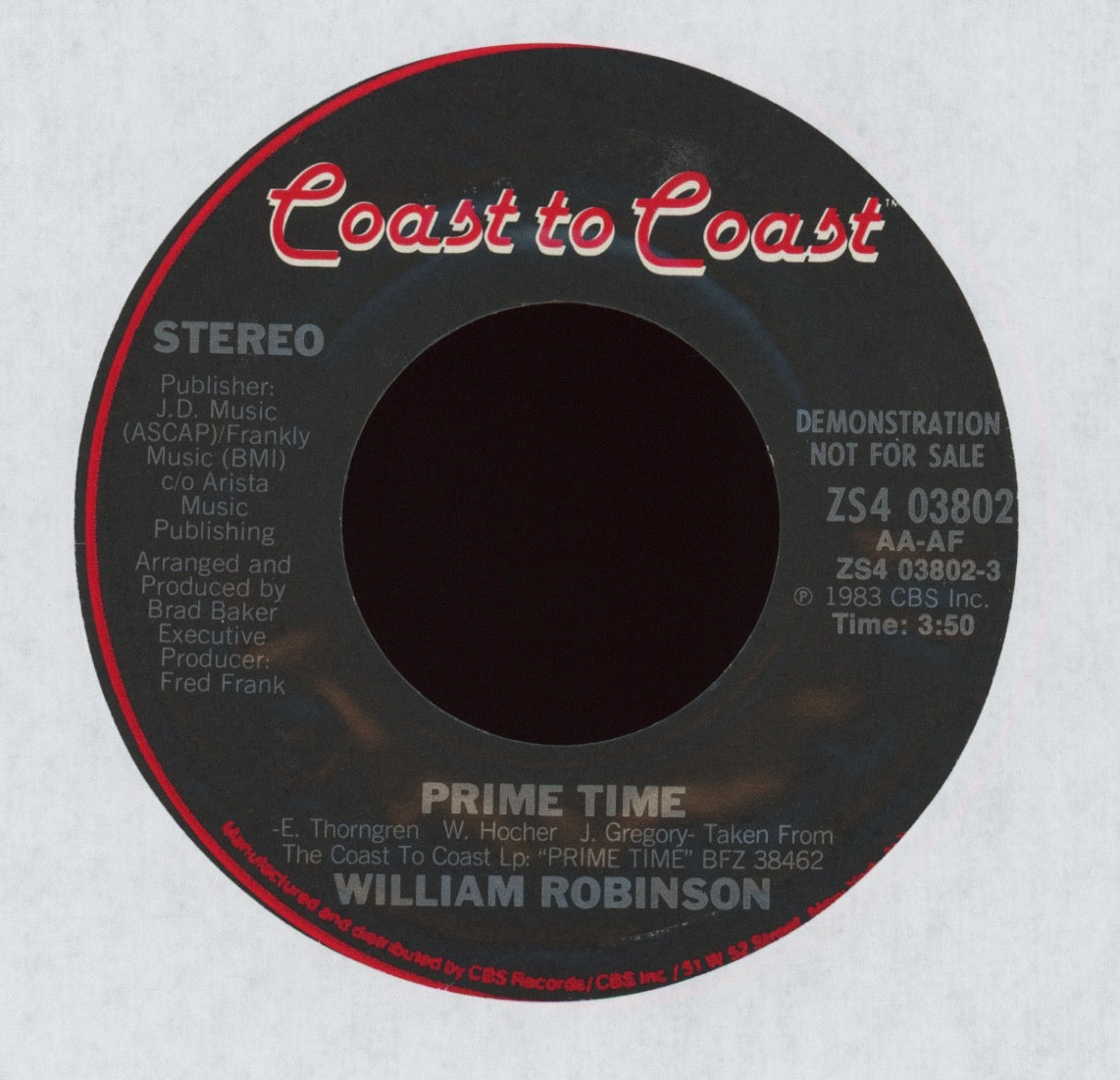 William Robinson - Prime Time on Coast to Coast Promo