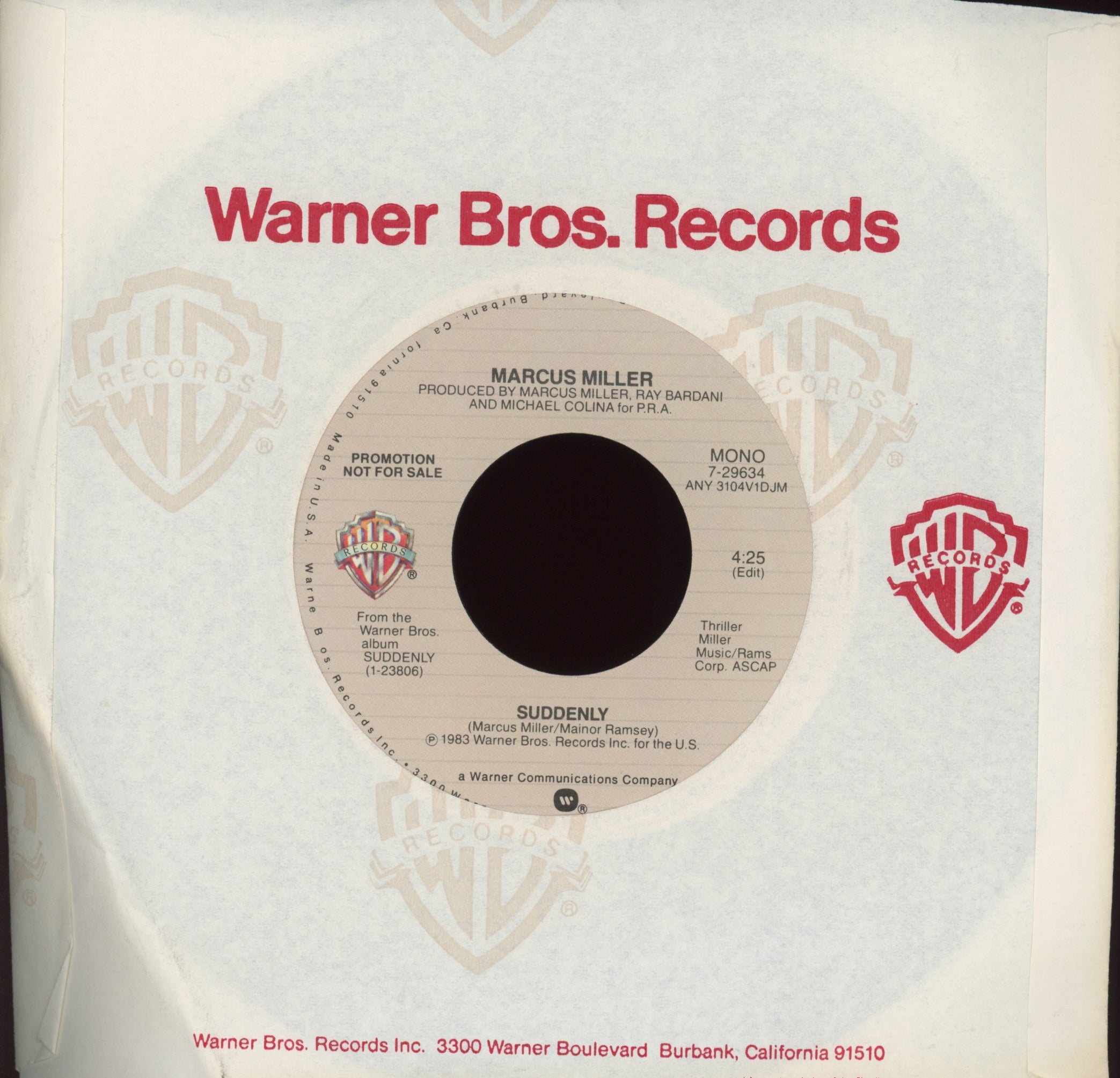 Marcus Miller - Suddenly on Warner Brothers Promo