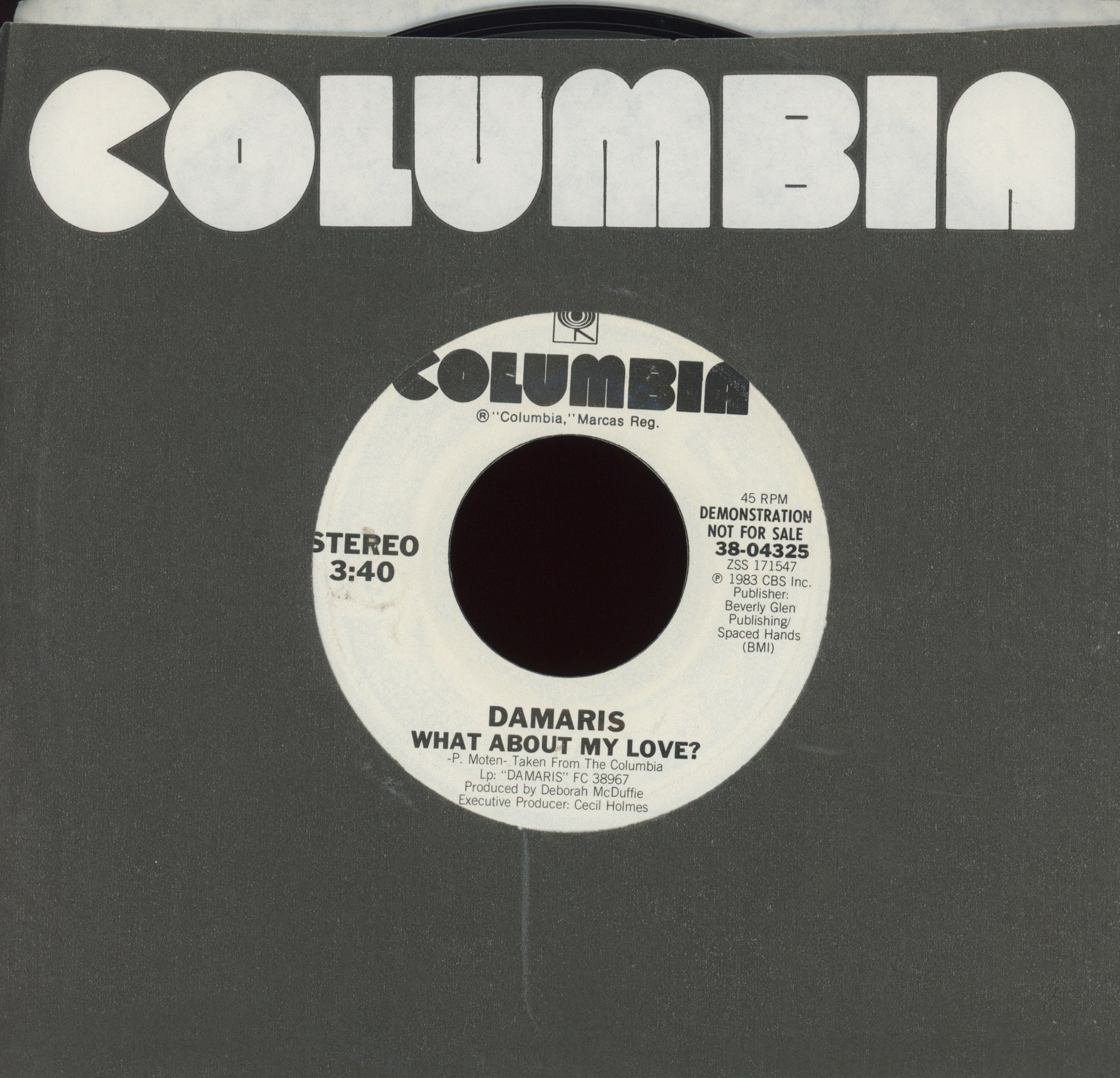 Damaris Carbaugh - What About My Love? on Columbia Promo