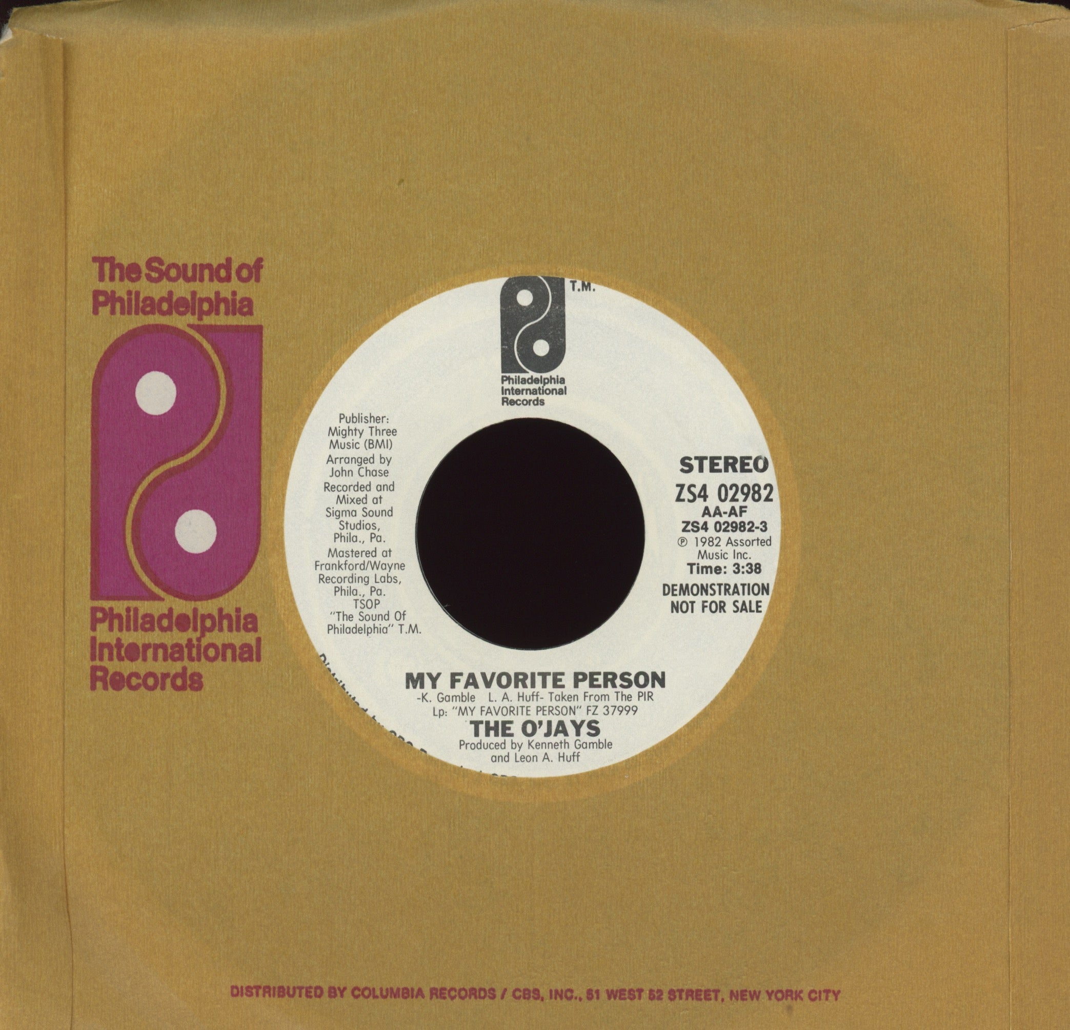 The O'Jays - My Favorite Person on Philadelphia International Promo