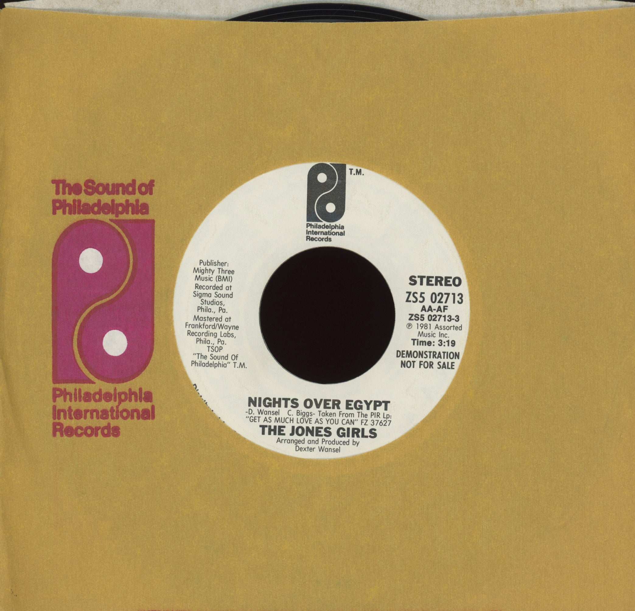 The Jones Girls - Nights Over Egypt on Philadelphia International Promo