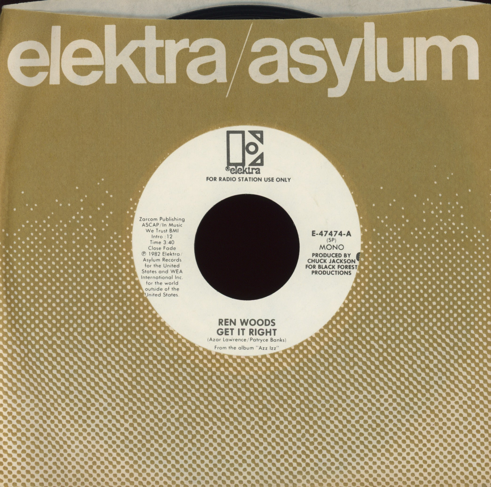 Ren Woods - Get It Right on Elektra Promo