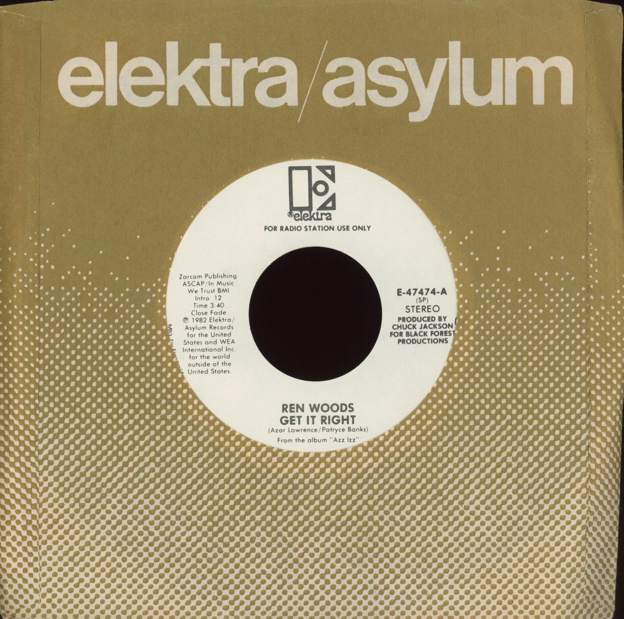 Ren Woods - Get It Right on Elektra Promo