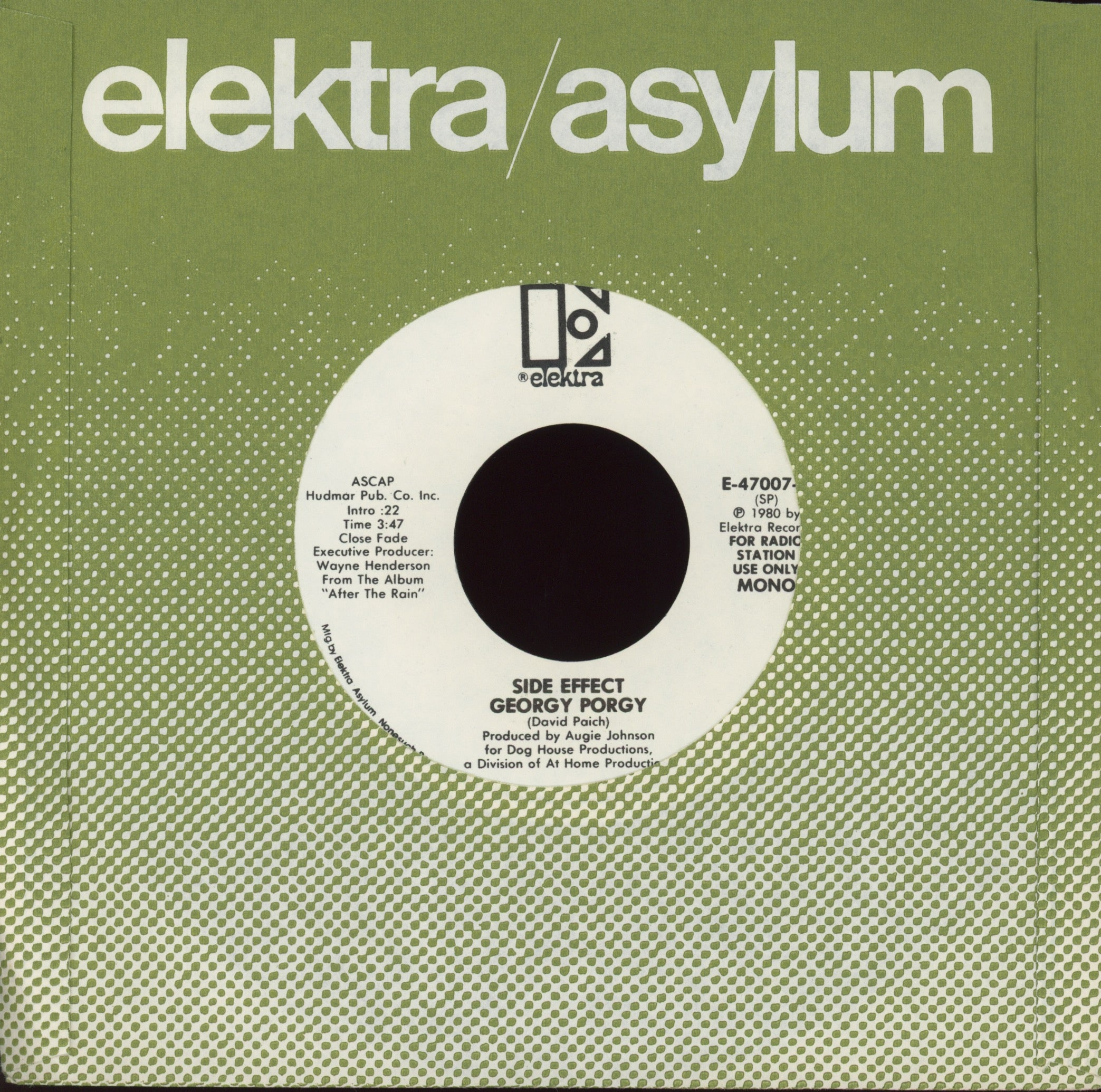 Side Effect - Georgy Porgy on Elektra Promo