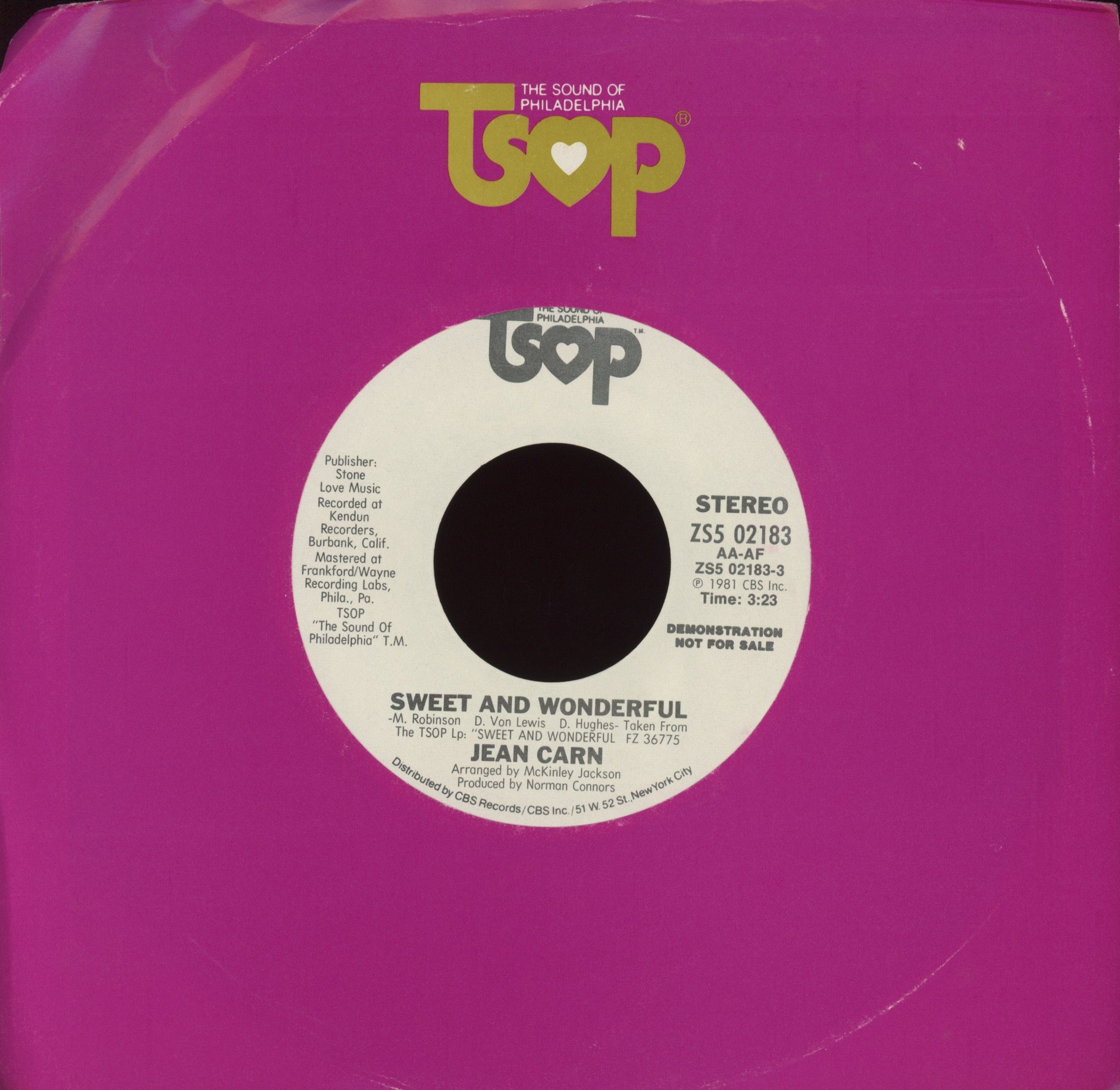 Jean Carn - Sweet And Wonderful on TSOP Promo