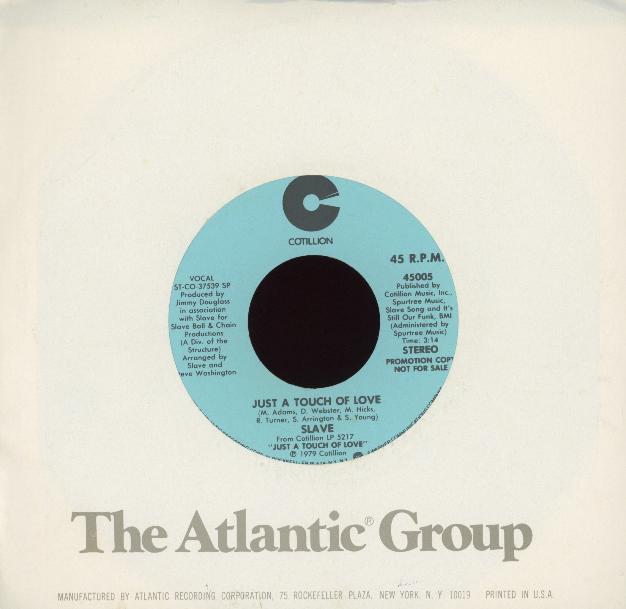 Slave - Just A Touch Of Love on Cotillion Promo