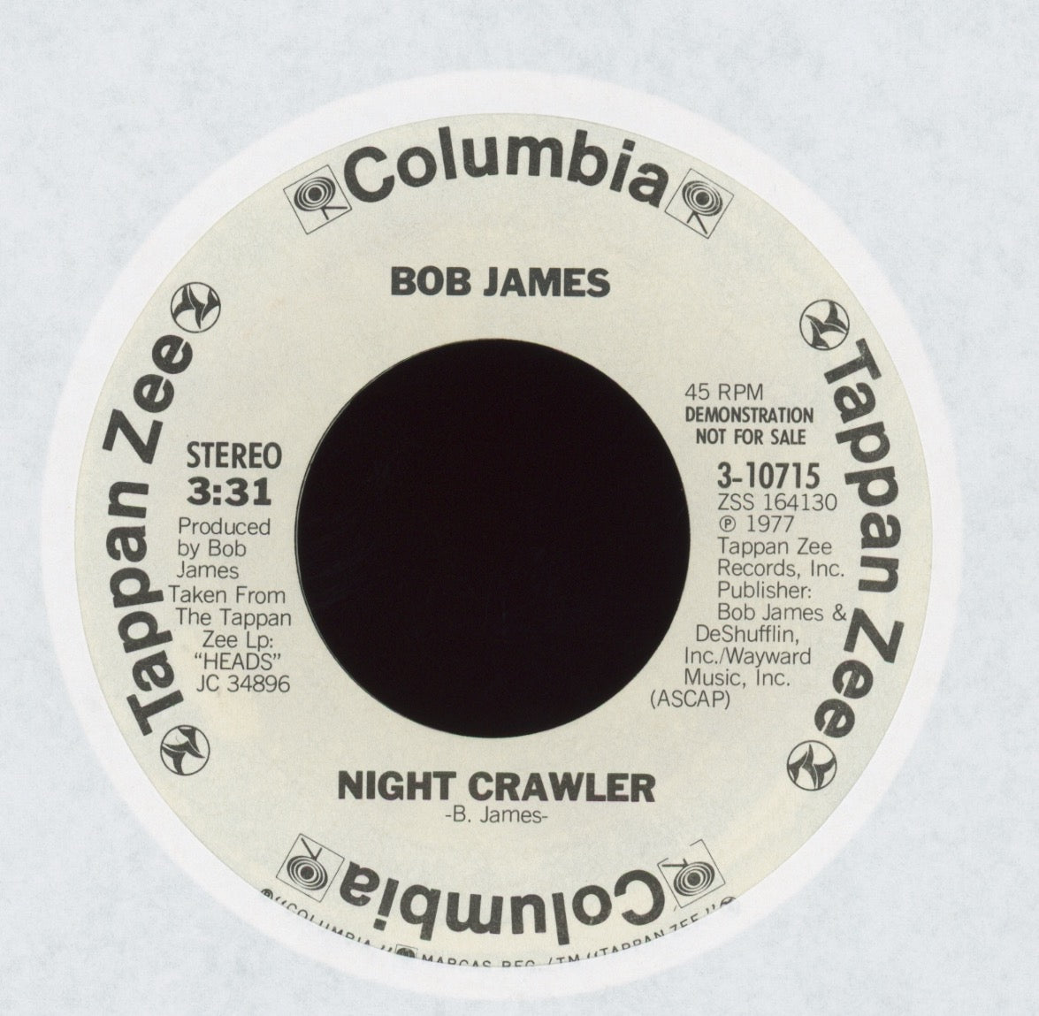 Bob James - Night Crawler on Tappan Zee Promo