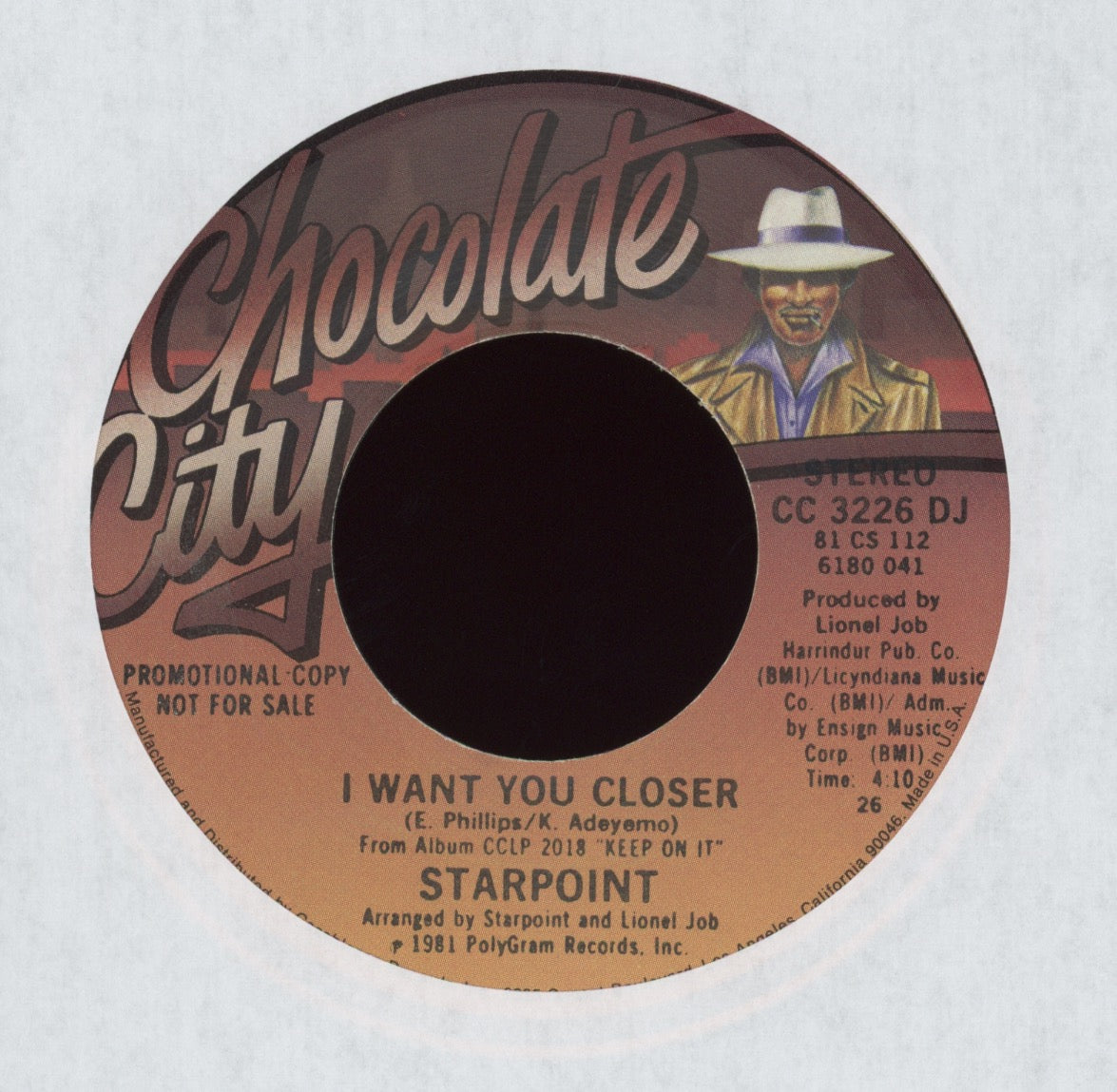 Starpoint - I Want You Closer on Chocolate City Promo