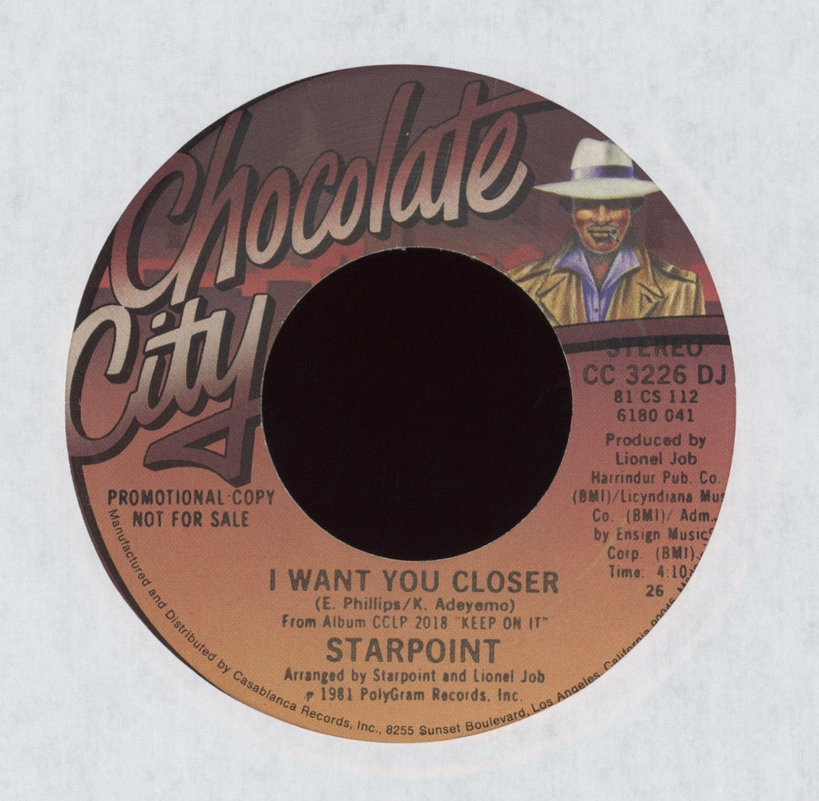 Starpoint - I Want You Closer on Chocolate City Promo