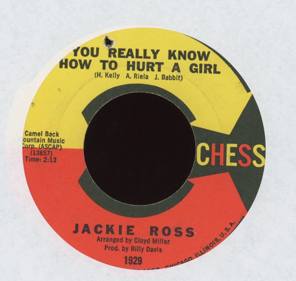 Jackie Ross - You Really Know How To Hurt A Girl on Chess