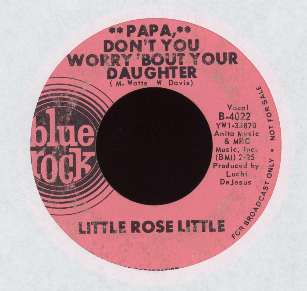 Little Rose Little - Bye Bye Big Boy on Blue Rock Promo