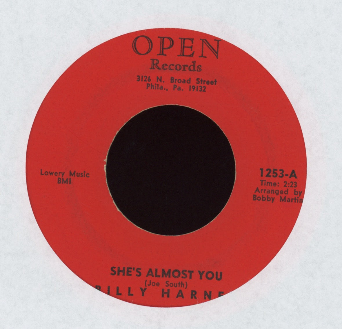 Billy Harner - She's Almost You on Open