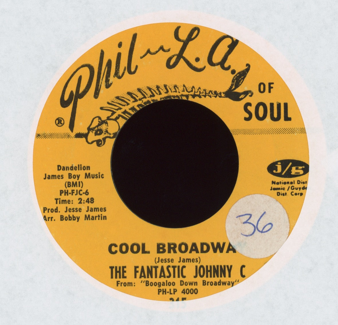 The Fantastic Johnny C - Hitch It To The Horse on Phil L.A. of Soul